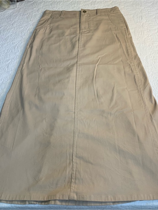 Cato Dresses & Skirts - Cato Tan A-Line Midi Skirt
